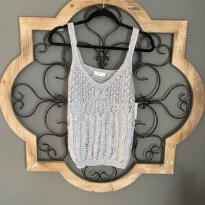 NWT Lauren Conrad Light Blue Knit Tank